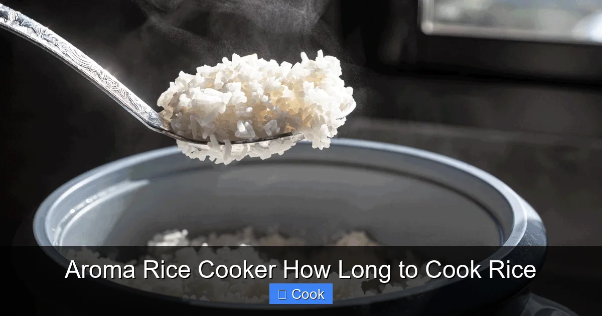 Aroma Rice Cooker How Long to Cook Rice