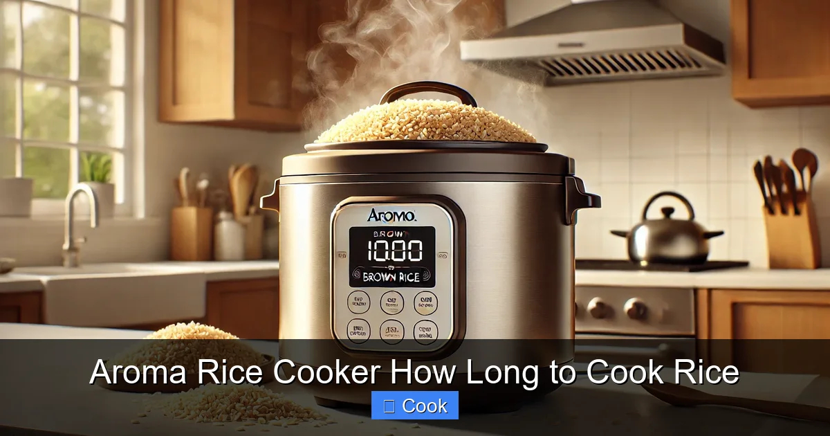 Aroma Rice Cooker How Long to Cook Rice
