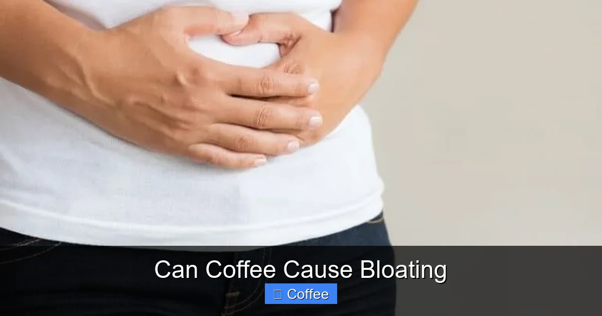 Can Coffee Cause Bloating