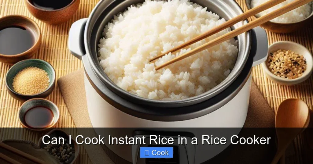 Can I Cook Instant Rice in a Rice Cooker
