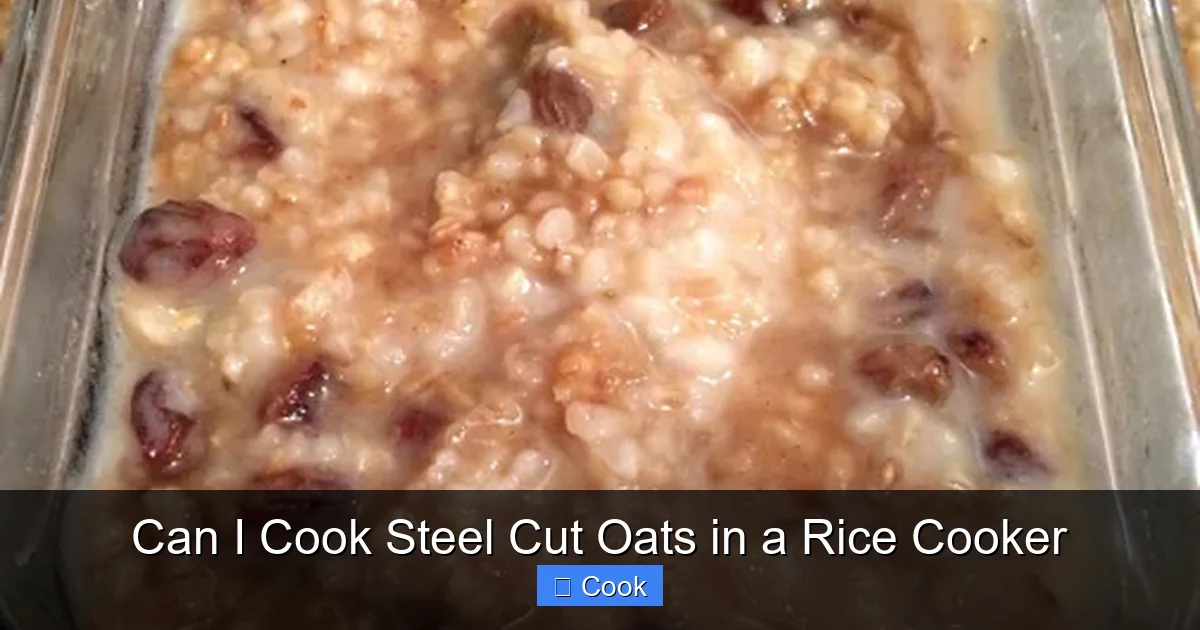Can I Cook Steel Cut Oats in a Rice Cooker