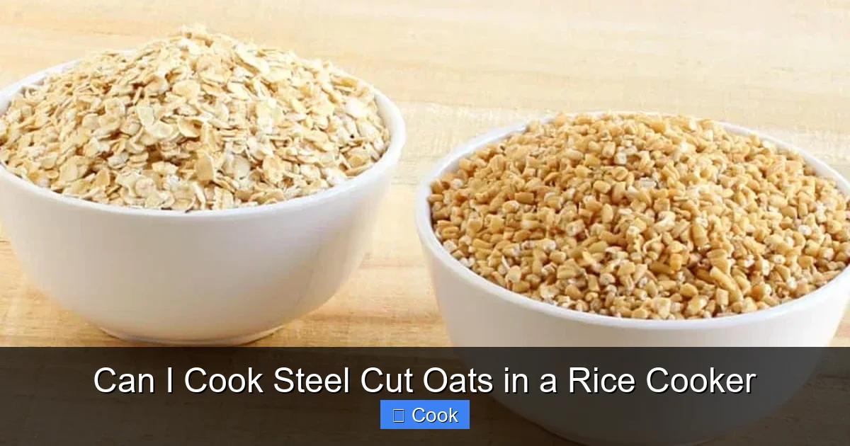 Can I Cook Steel Cut Oats in a Rice Cooker