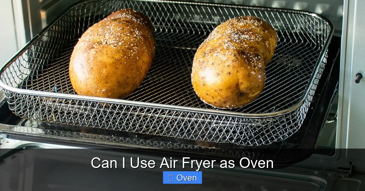 Can I Use Air Fryer as Oven
