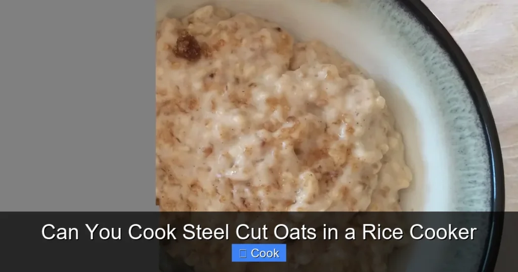 Can You Cook Steel Cut Oats in a Rice Cooker
