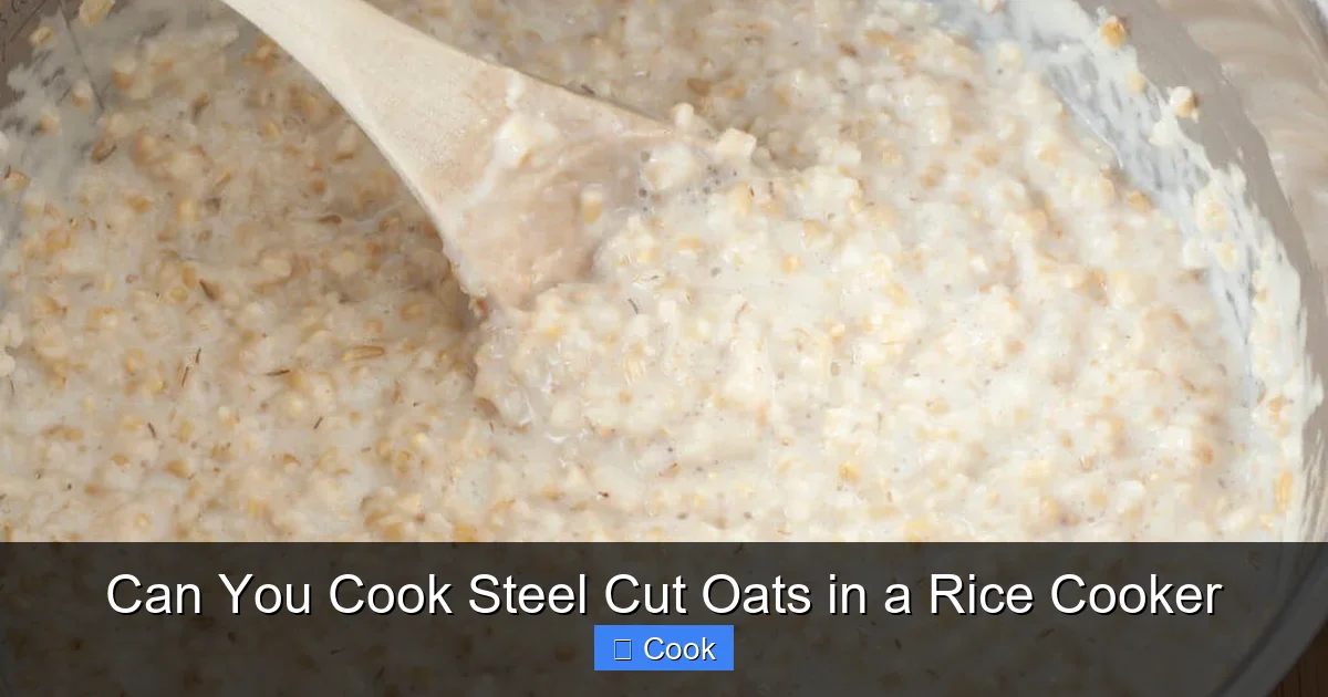 Can You Cook Steel Cut Oats in a Rice Cooker