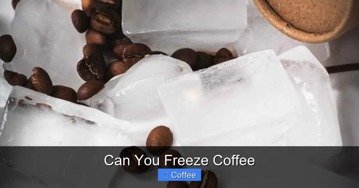 Can You Freeze Coffee