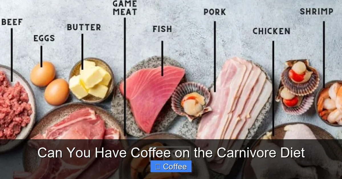 Can You Have Coffee on the Carnivore Diet