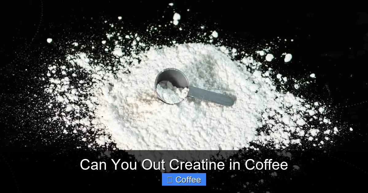 Can You Out Creatine in Coffee