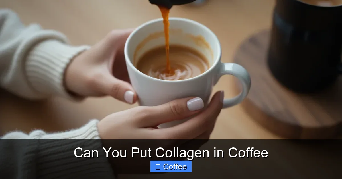 Can You Put Collagen in Coffee