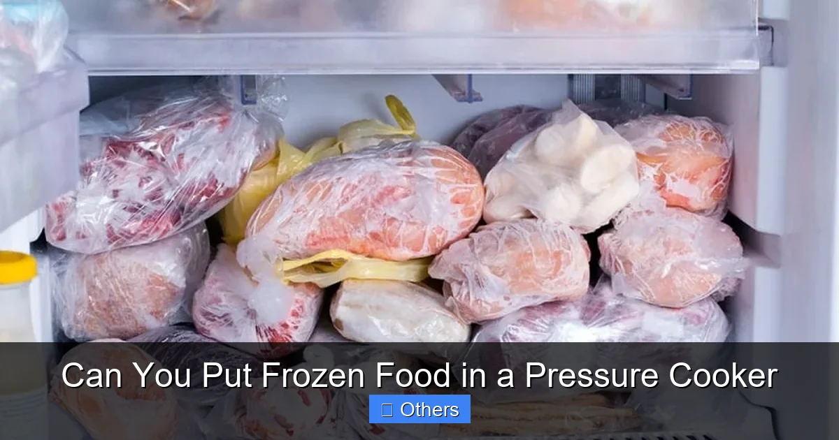 Can You Put Frozen Food in a Pressure Cooker