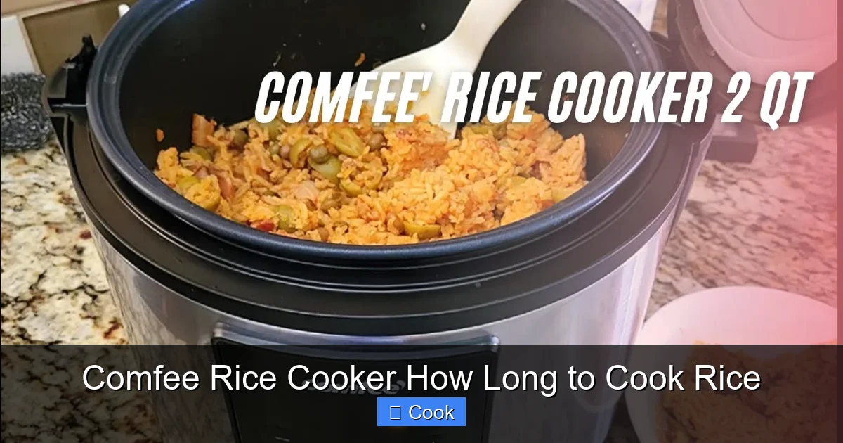 Comfee Rice Cooker How Long to Cook Rice