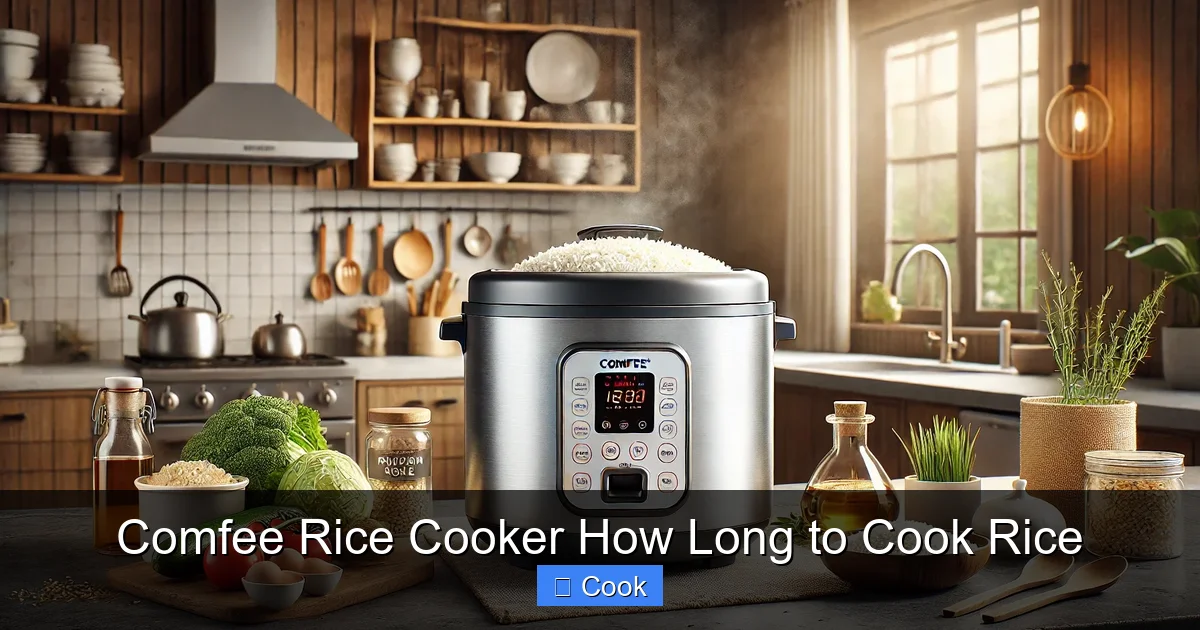Comfee Rice Cooker How Long to Cook Rice