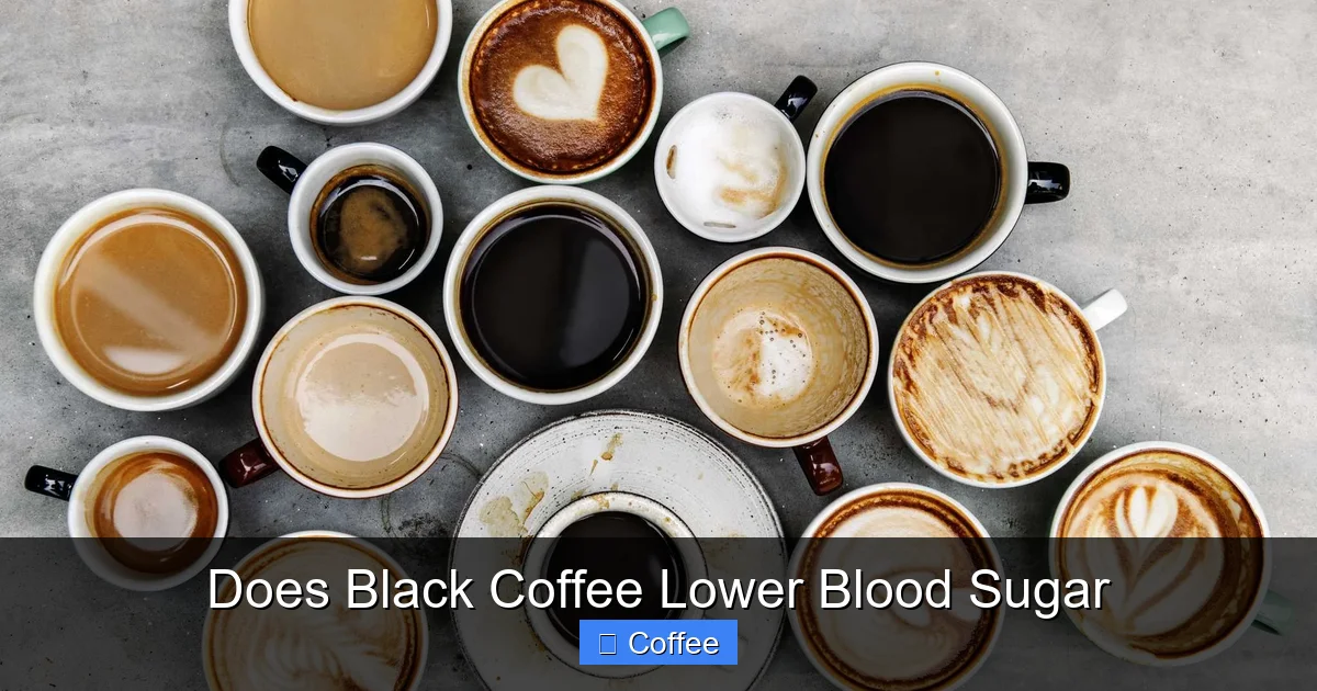 Does Black Coffee Lower Blood Sugar