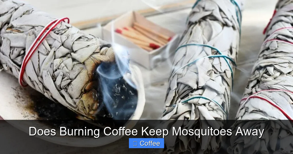 Does Burning Coffee Keep Mosquitoes Away