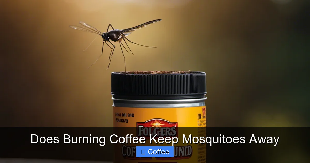 Does Burning Coffee Keep Mosquitoes Away