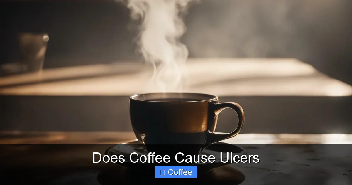 Does Coffee Cause Ulcers