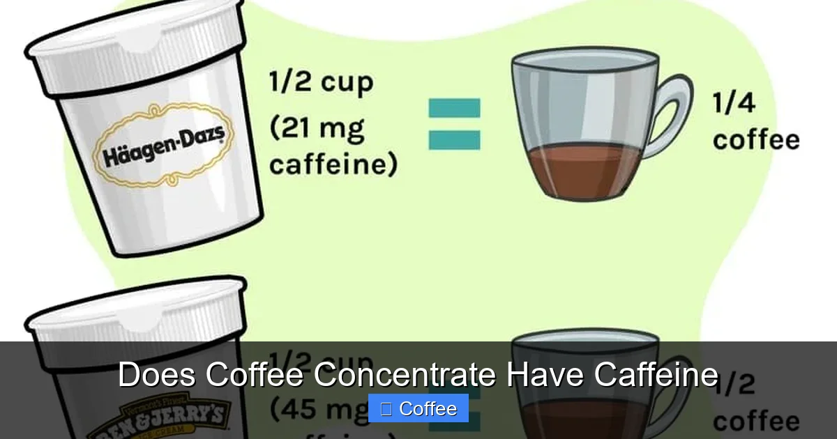 Does Coffee Concentrate Have Caffeine
