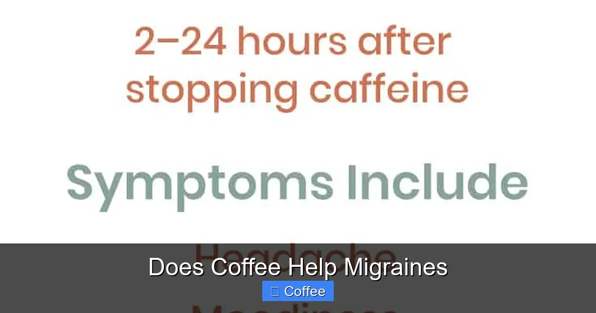 Does Coffee Help Migraines