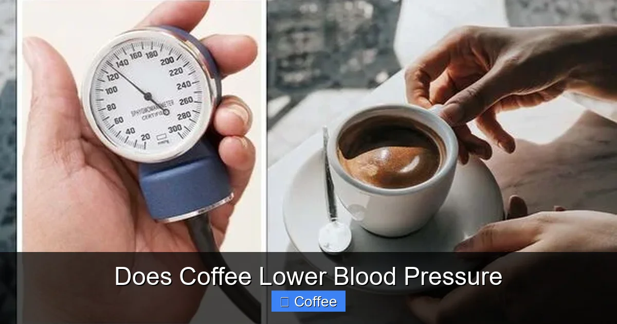 Does Coffee Lower Blood Pressure