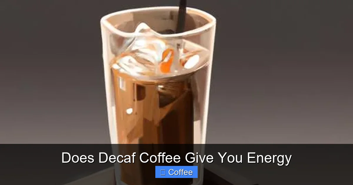 Does Decaf Coffee Give You Energy