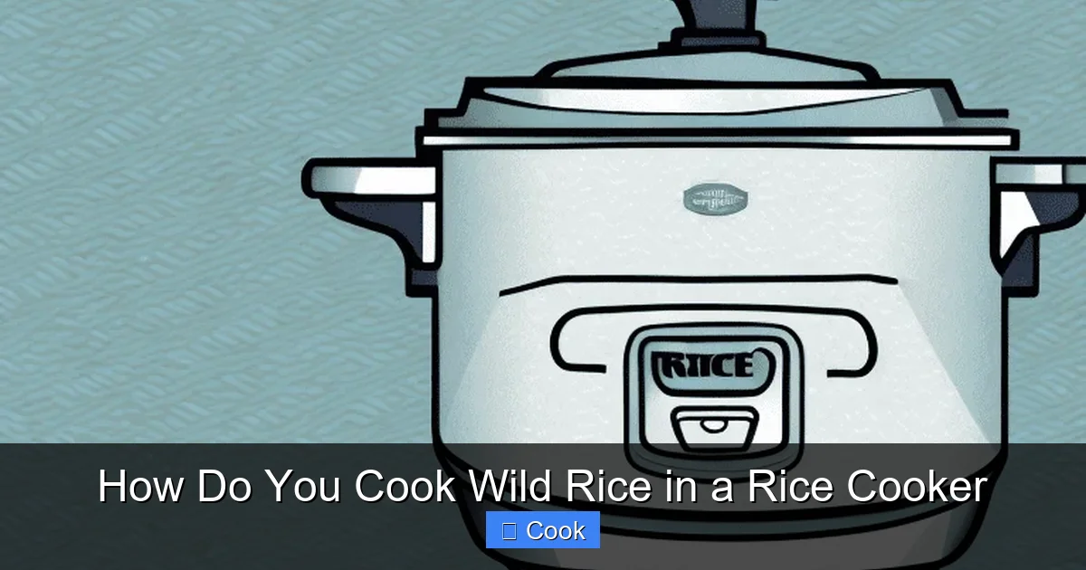 How Do You Cook Wild Rice in a Rice Cooker