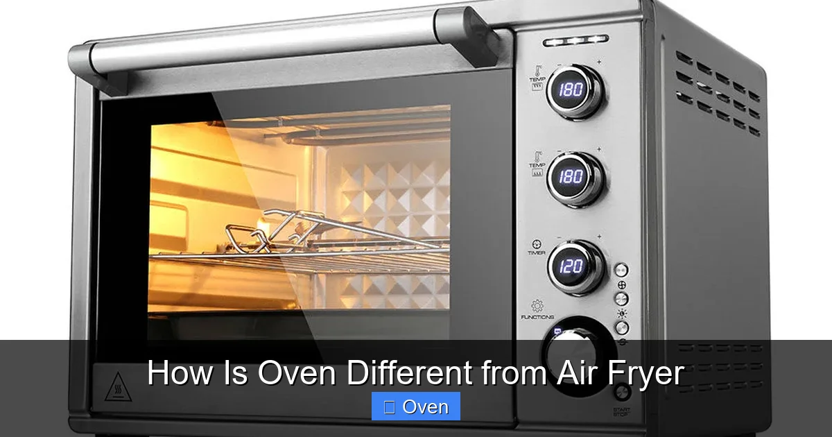 How Is Oven Different from Air Fryer