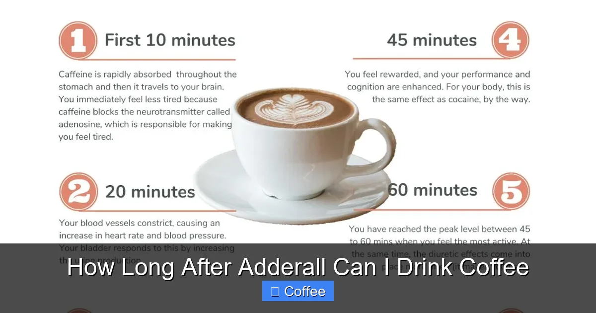 How Long After Adderall Can I Drink Coffee