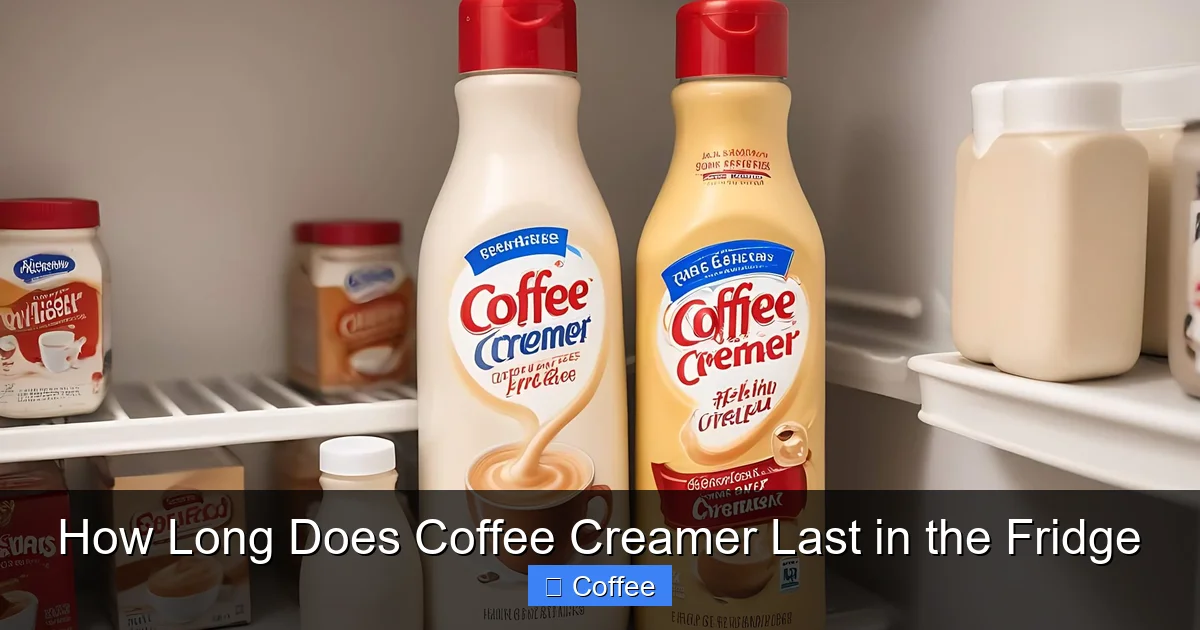 How Long Does Coffee Creamer Last in the Fridge