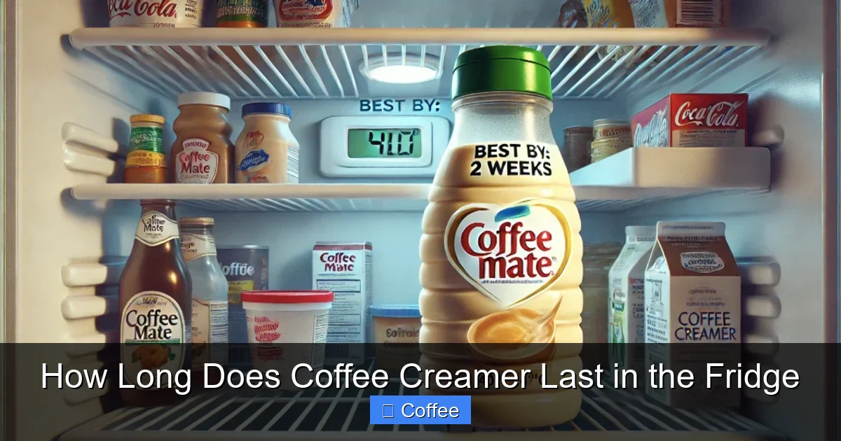 How Long Does Coffee Creamer Last in the Fridge