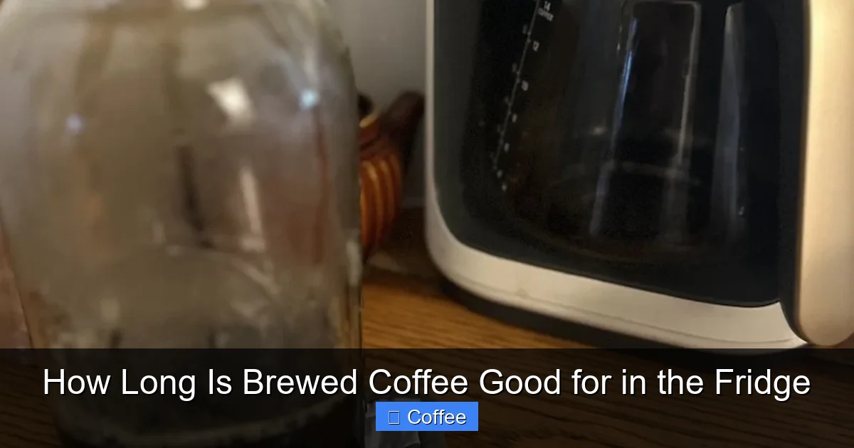 How Long Is Brewed Coffee Good for in the Fridge