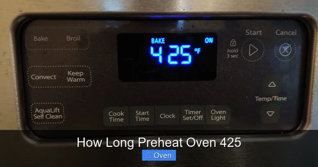 How Long Preheat Oven 425