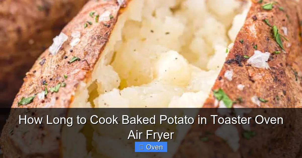 How Long to Cook Baked Potato in Toaster Oven Air Fryer