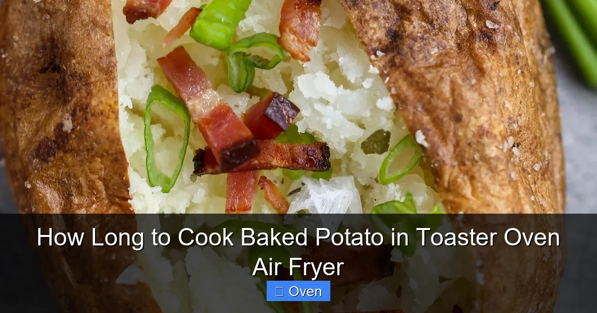 How Long to Cook Baked Potato in Toaster Oven Air Fryer