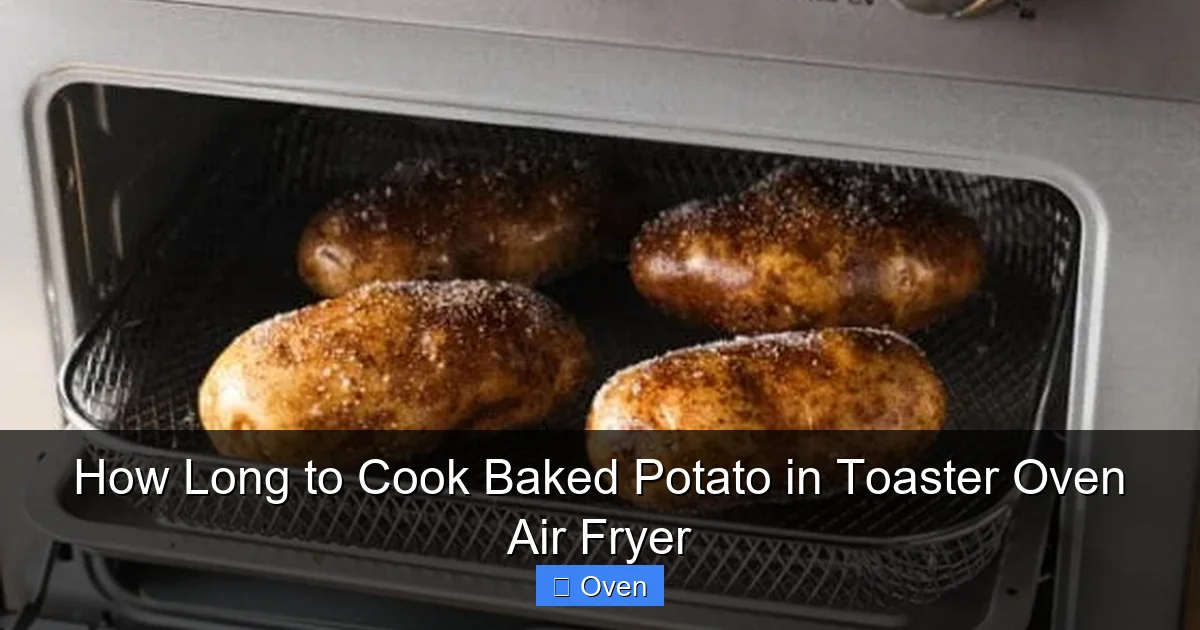 How Long to Cook Baked Potato in Toaster Oven Air Fryer