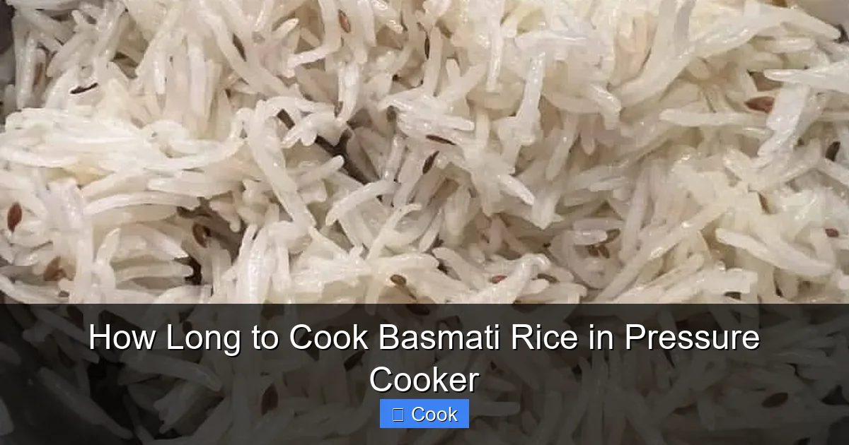 How Long to Cook Basmati Rice in Pressure Cooker