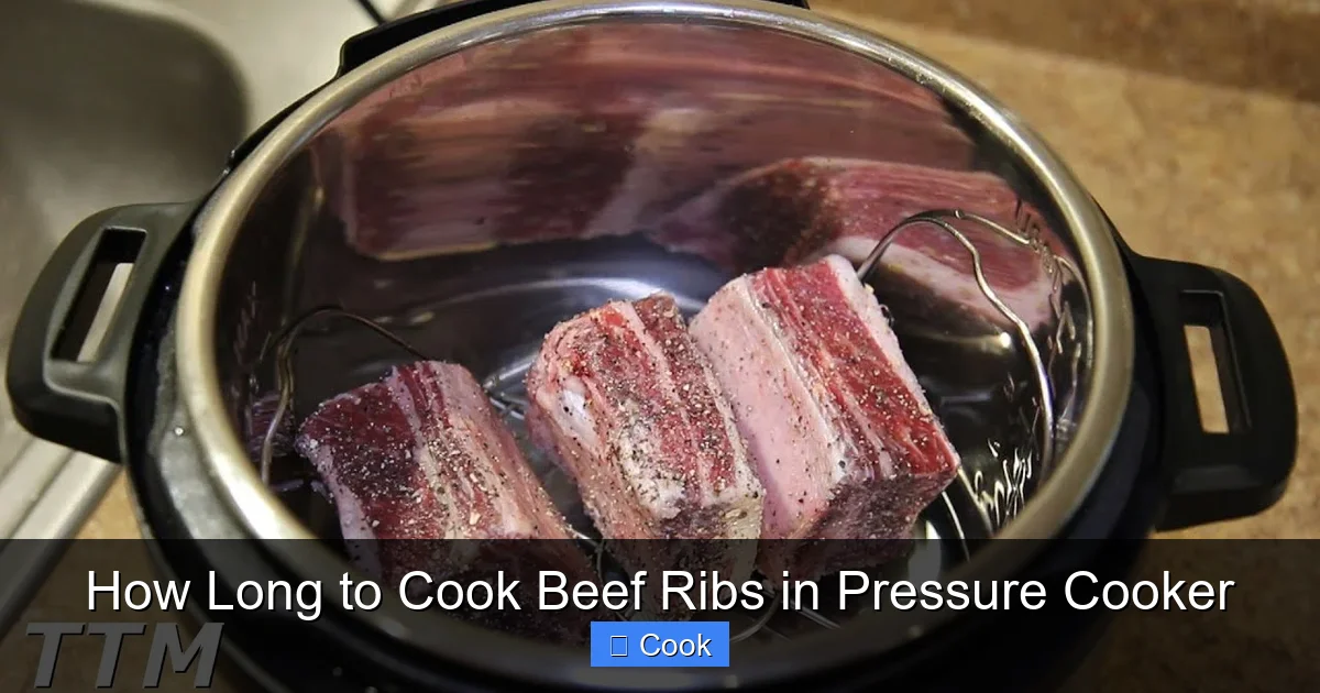 How Long to Cook Beef Ribs in Pressure Cooker