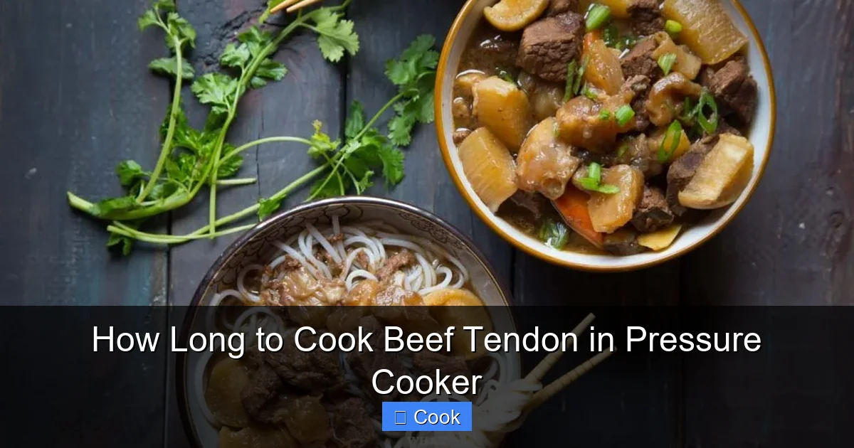 How Long to Cook Beef Tendon in Pressure Cooker