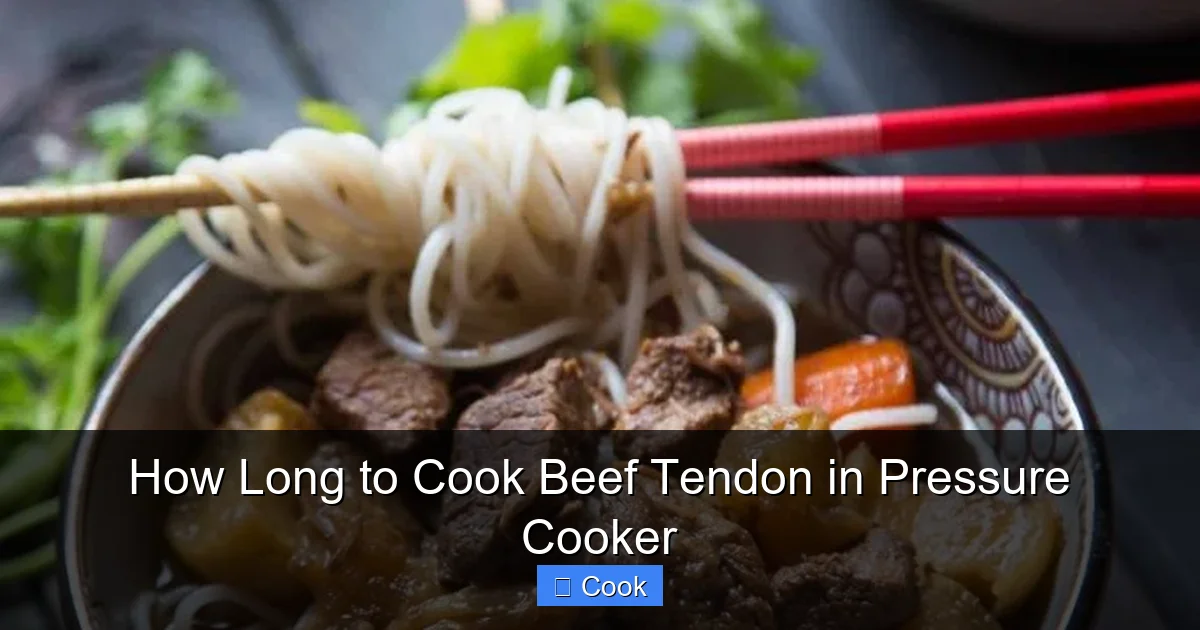 How Long to Cook Beef Tendon in Pressure Cooker