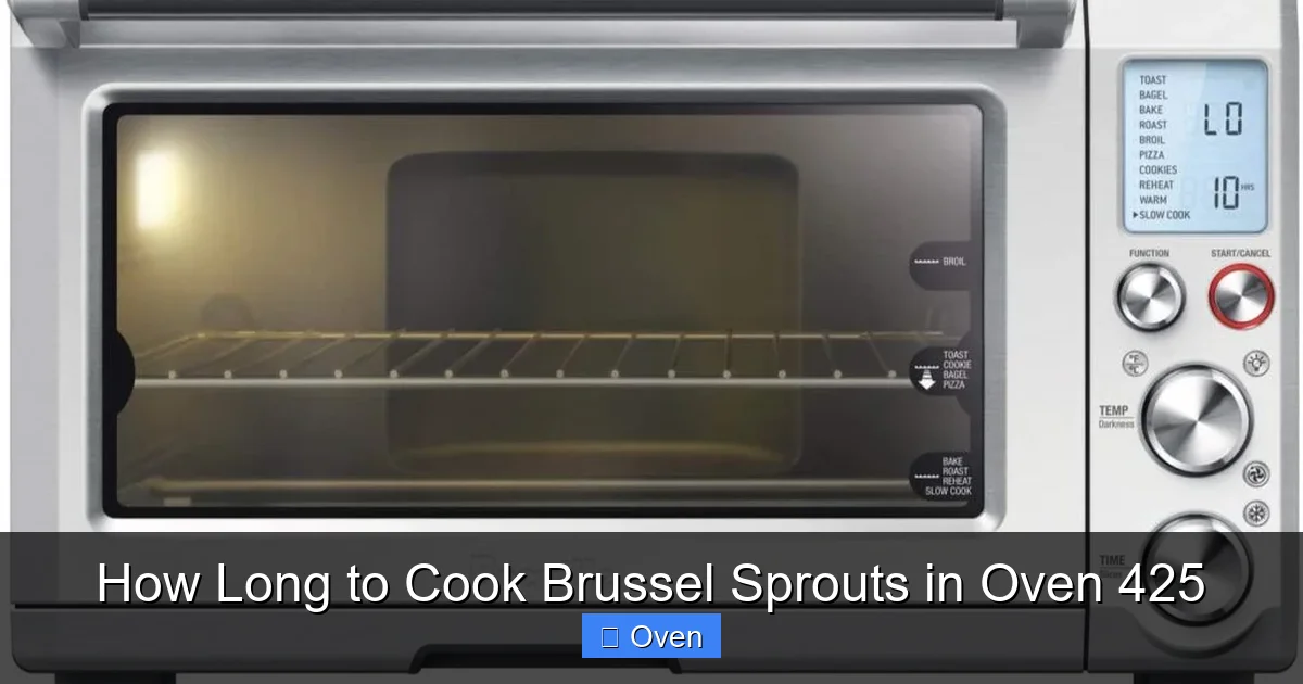 How Long to Cook Brussel Sprouts in Oven 425