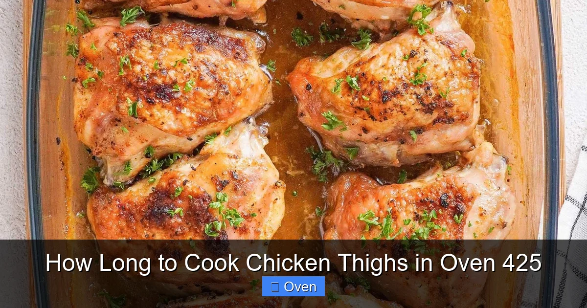 How Long to Cook Chicken Thighs in Oven 425