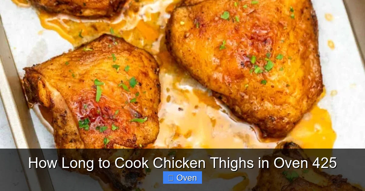 How Long to Cook Chicken Thighs in Oven 425