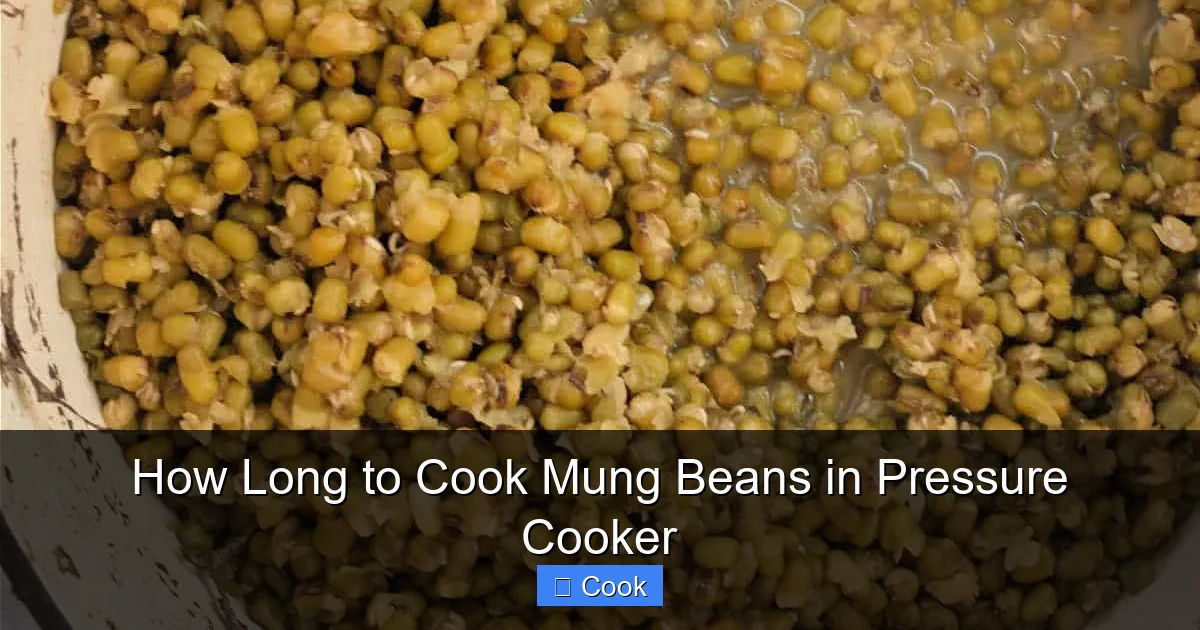 How Long to Cook Mung Beans in Pressure Cooker