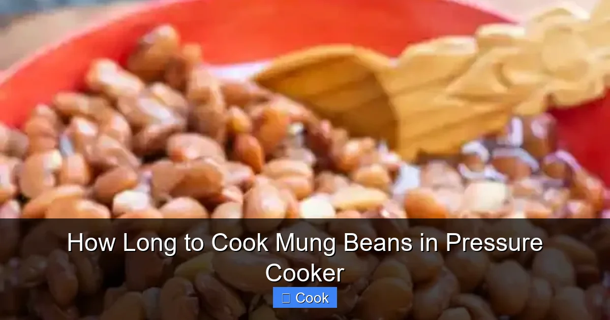 How Long to Cook Mung Beans in Pressure Cooker