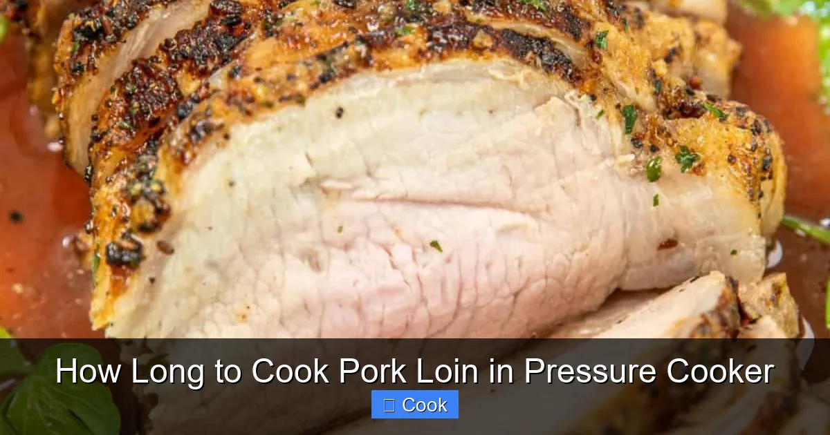 How Long to Cook Pork Loin in Pressure Cooker