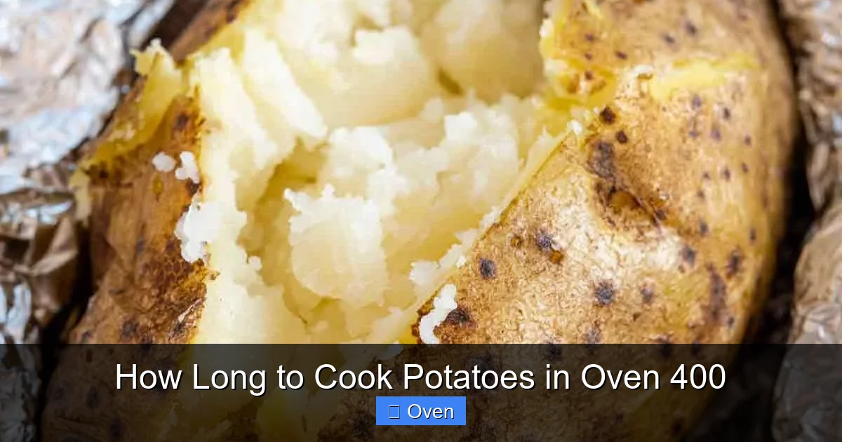 How Long to Cook Potatoes in Oven 400