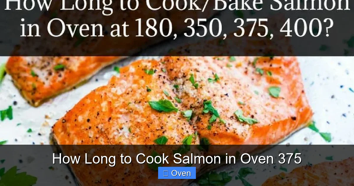 How Long to Cook Salmon in Oven 375