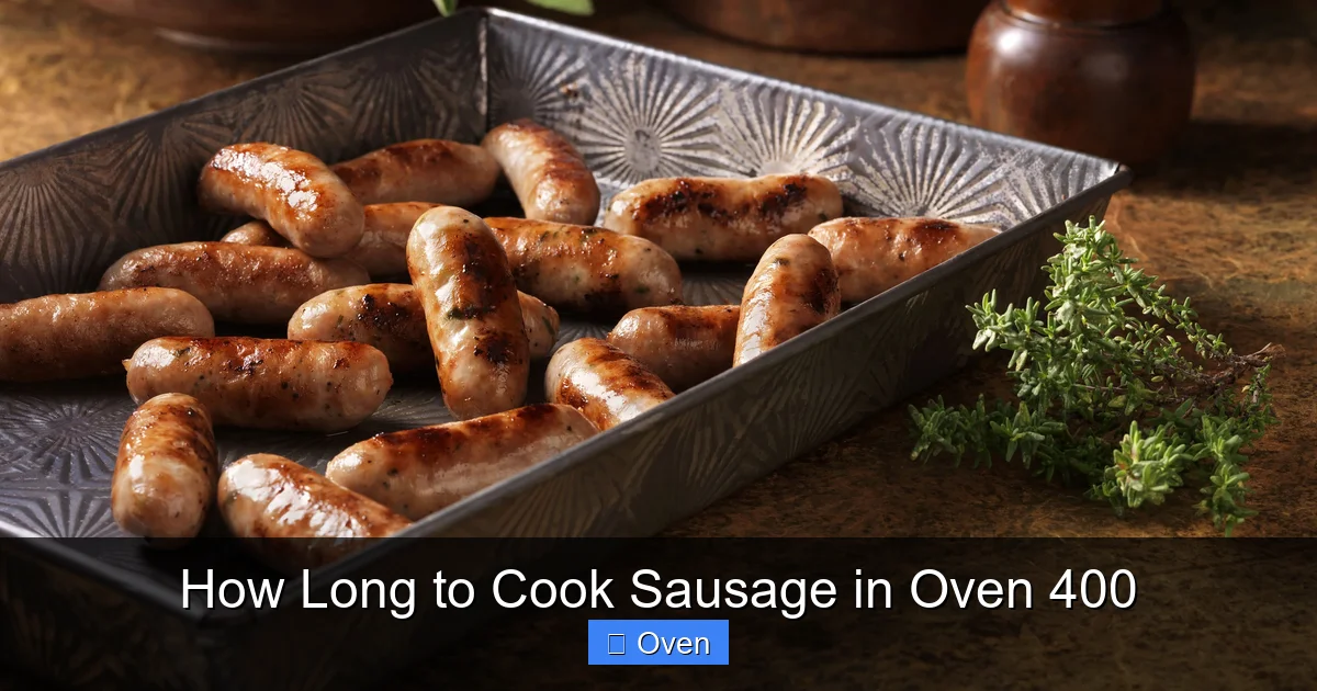 How Long to Cook Sausage in Oven 400