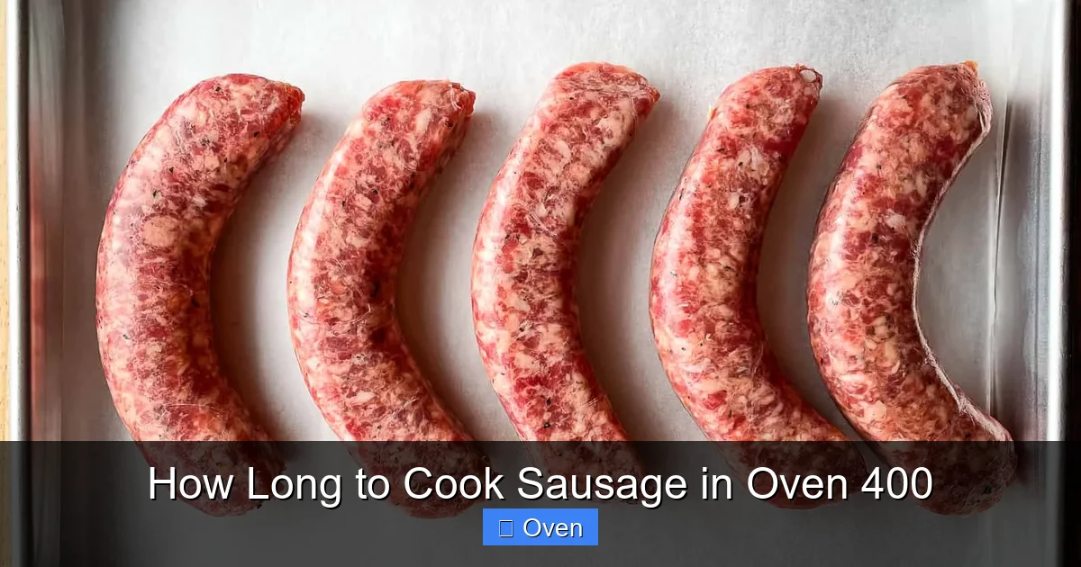 How Long to Cook Sausage in Oven 400