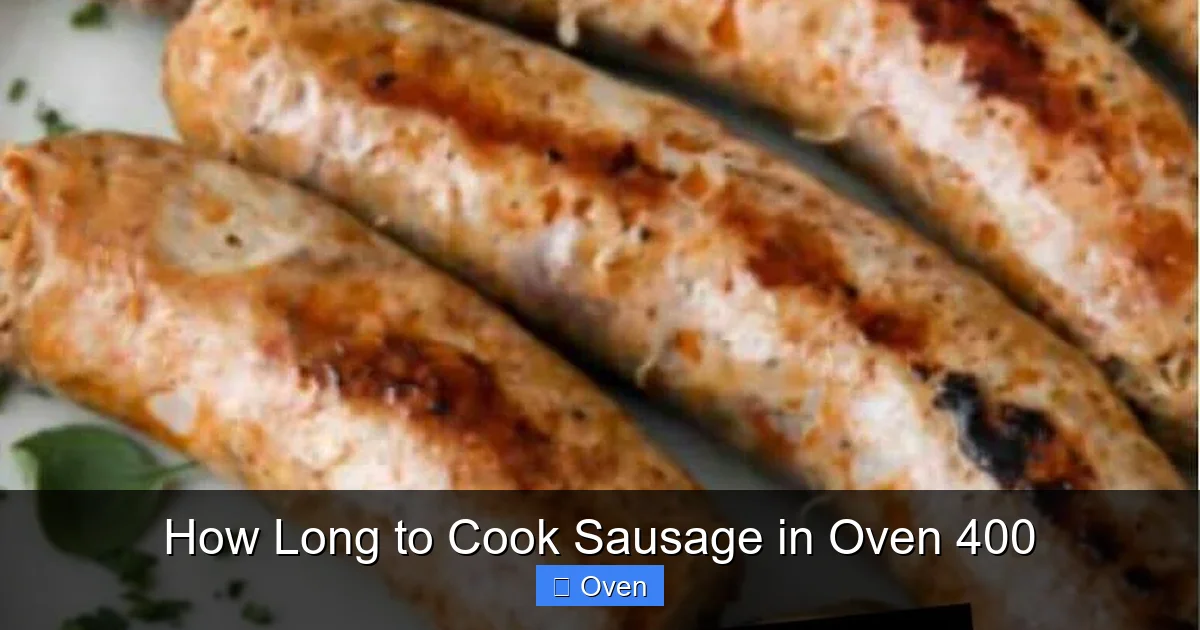 How Long to Cook Sausage in Oven 400