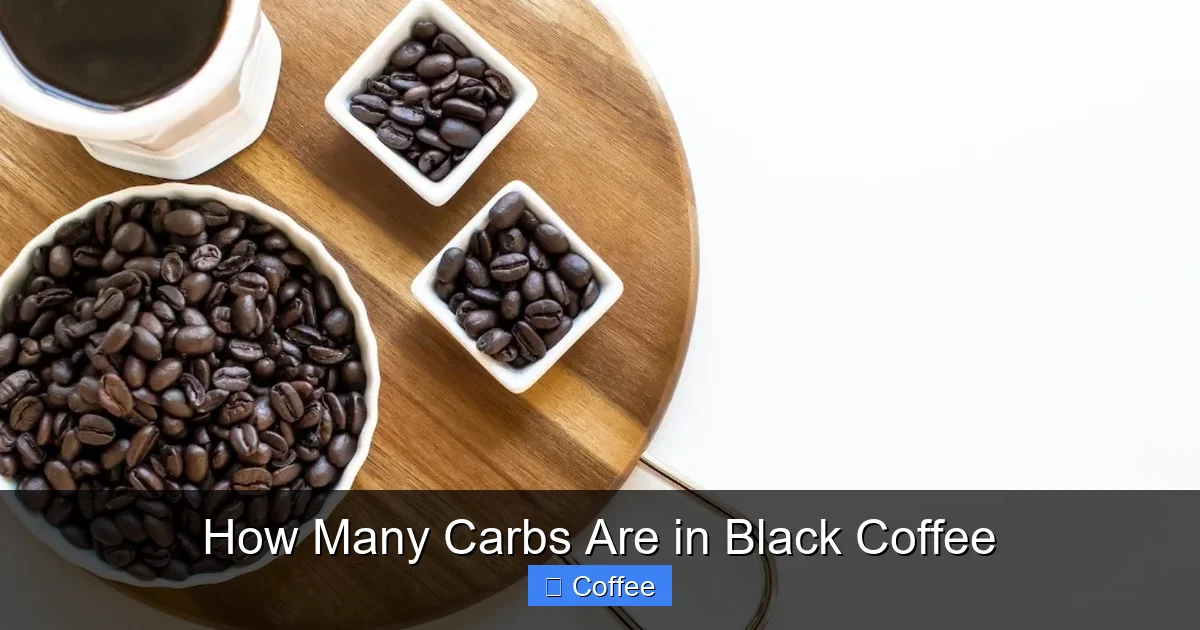 How Many Carbs Are in Black Coffee